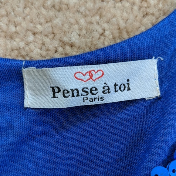 Blue Sequin bodycon - Picture 2 of 4